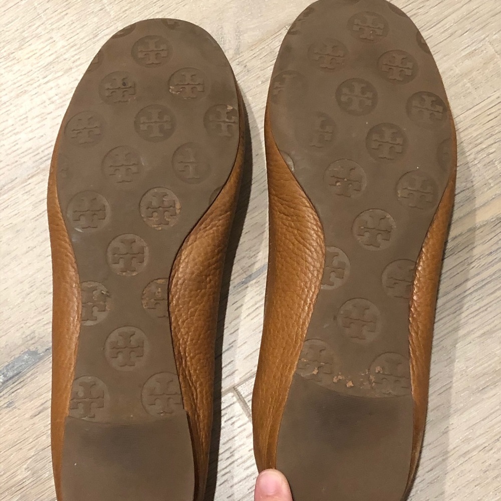 Tory Burch Cognac Leather Flats - Picture 3 of 3
